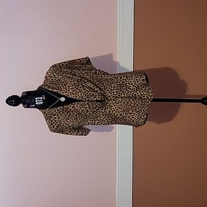 Sexy animal print blouse